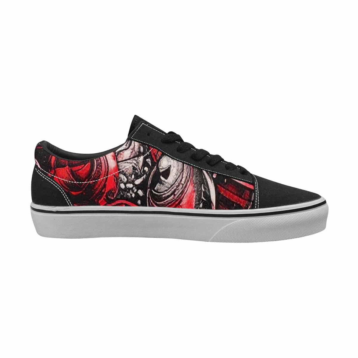 WOMEN'S Ice Cream Motif Lace-Up Canvas Kaleidoscope Sneakers