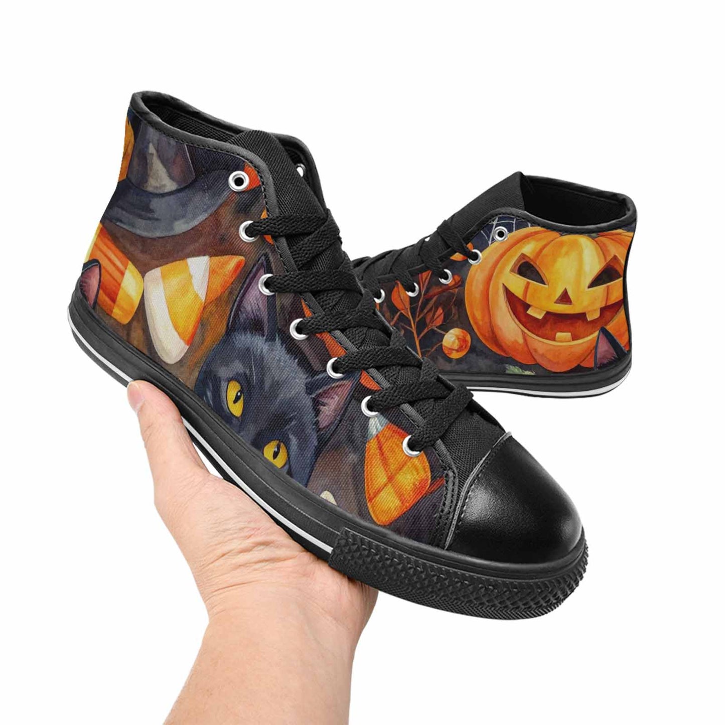 MEN'S Halloween High Top Canvas Grunge Sneakers