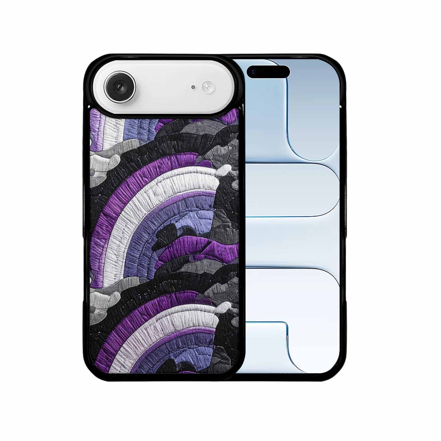 iPhone 17 Air Case — Vivid Camo Asexual Pride Camo, Custom Printed Phone Case