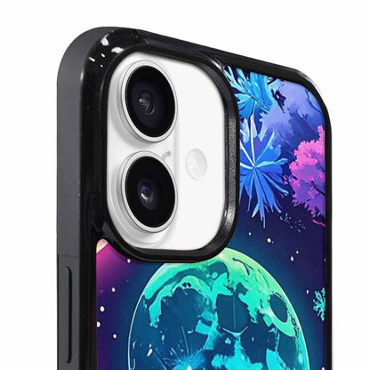 iPhone 17 Case — Neon Winter Moon Cartoon Cute, Custom Phone Case