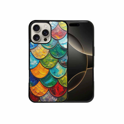iPhone 16 Pro Max Case — Reptile Scale Full Color Vibrant Reptile, Custom Phone Case