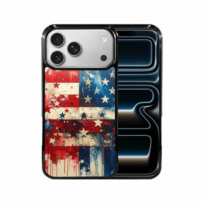 iPhone 17 Pro Max Case — Patriotic Stars And Stripes Galaxy Space, Unique Phone Case Design