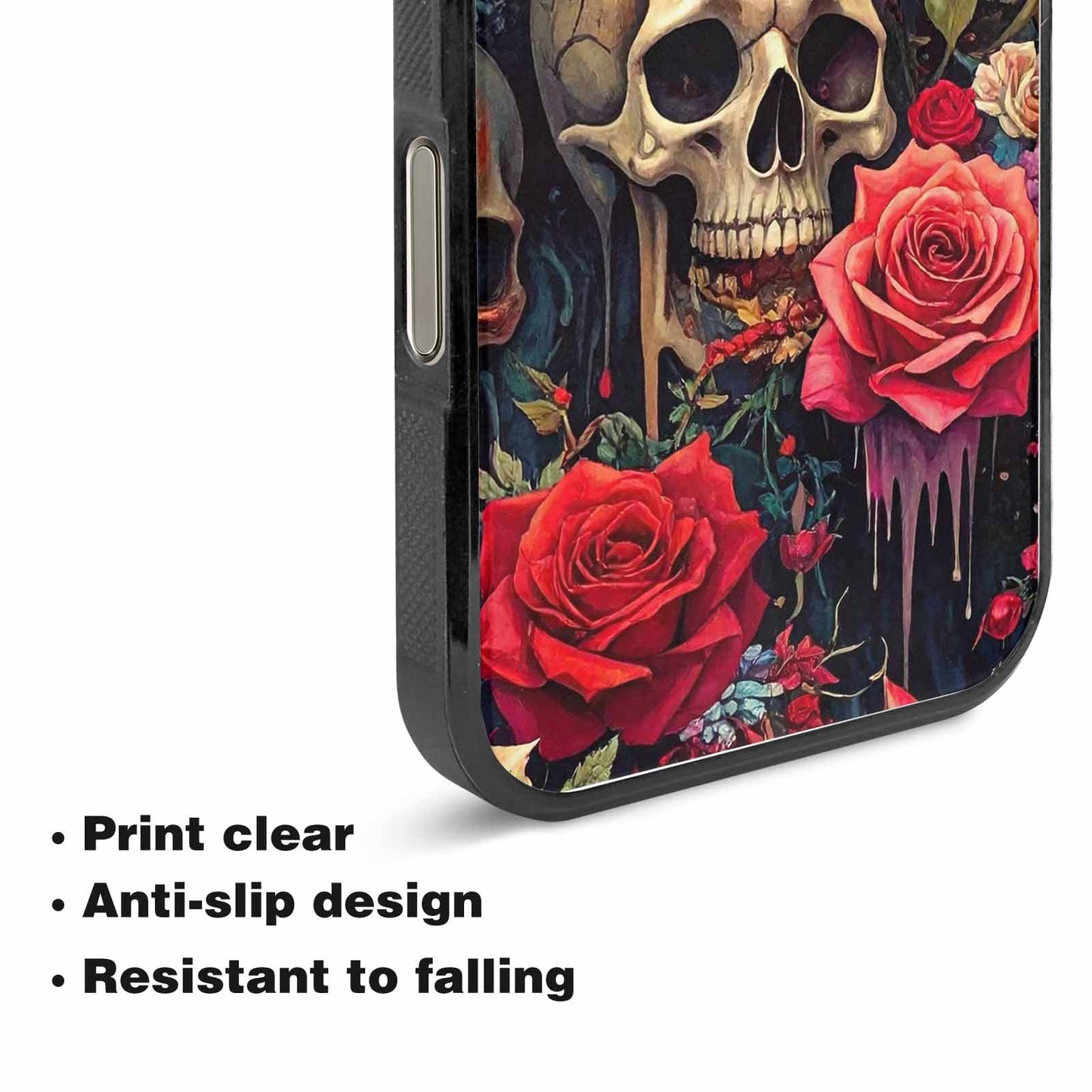 iPhone 15 Pro Max Case — Skulls And Rosesmelting Skulls A Agl, Original Design Phone Case