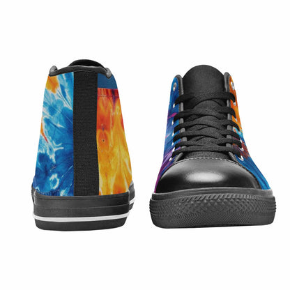 WOMEN'S Tie Dye Mixed Style High Top Canvas Dreamcore Shoes