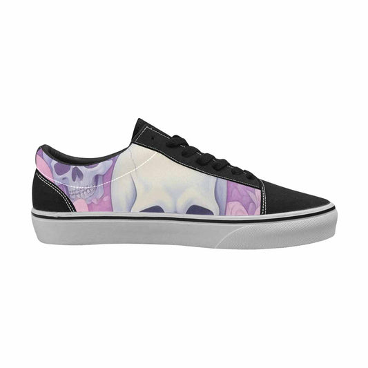 WOMEN'S Skulls - Pastel Canvas Lace-Up Y2K Custom Shoes