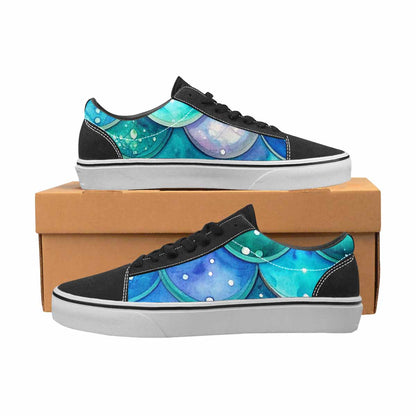 WOMEN'S Mermaid Scale Canvas Lace-Up Y2K Custom Sneakers