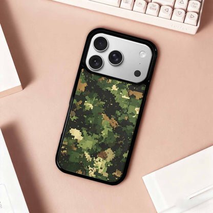 iPhone 17 Pro Case — Small Military Camouflage Blotch Pattern Camo, Custom Made Phone Cover