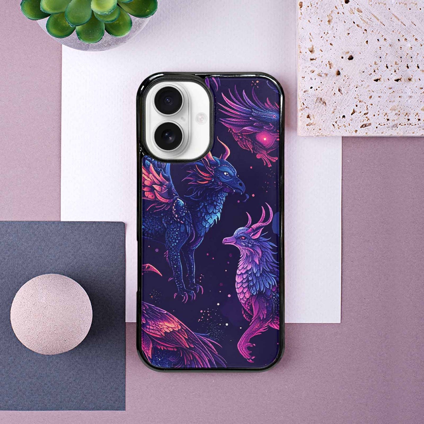 iPhone 16 Case — Galactic Animal Burst, Customized Protective Case