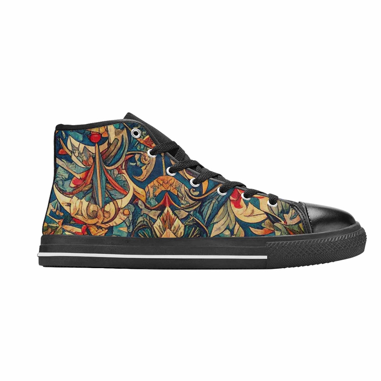 MEN'S Old School Tattoo High Top Canvas Aesthetic Custom Shoes