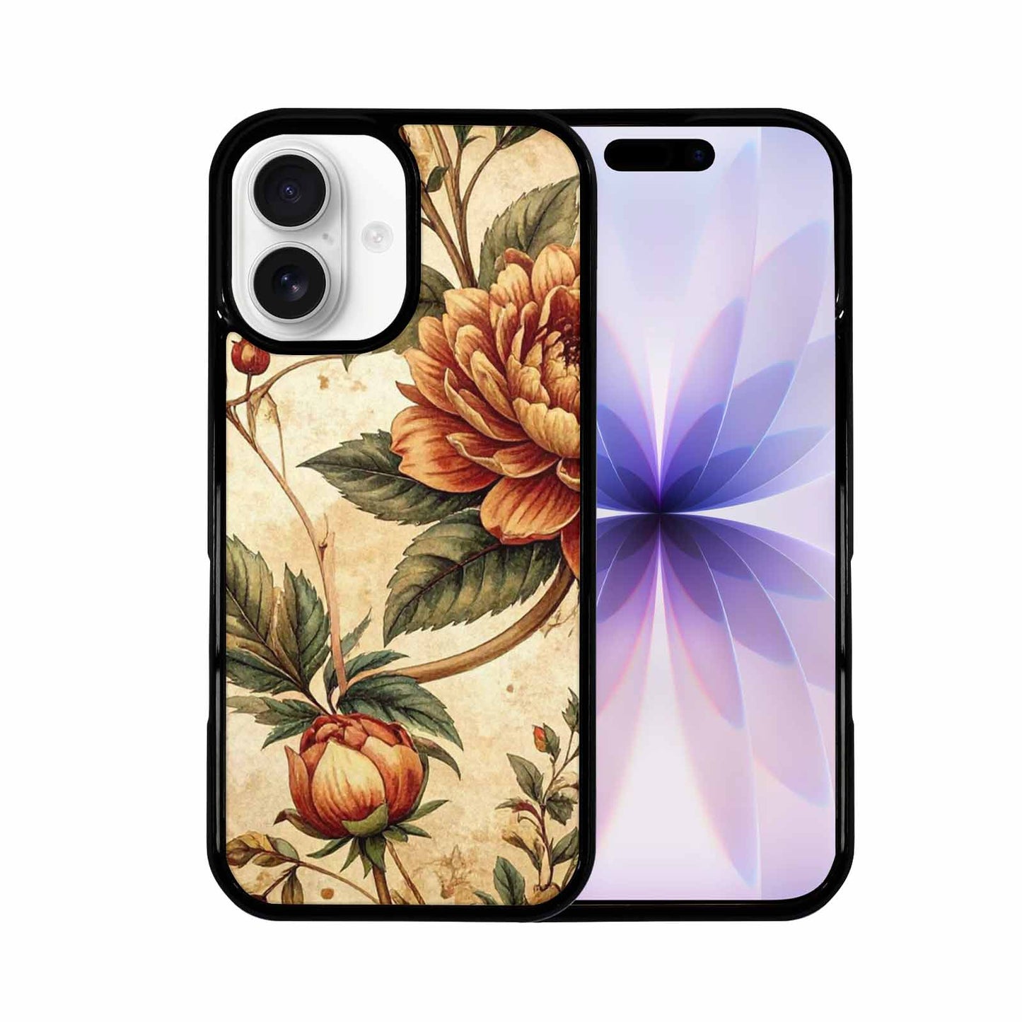 iPhone 17 Case — Vintage Botanical Art Pattern Floral, Custom Phone Case