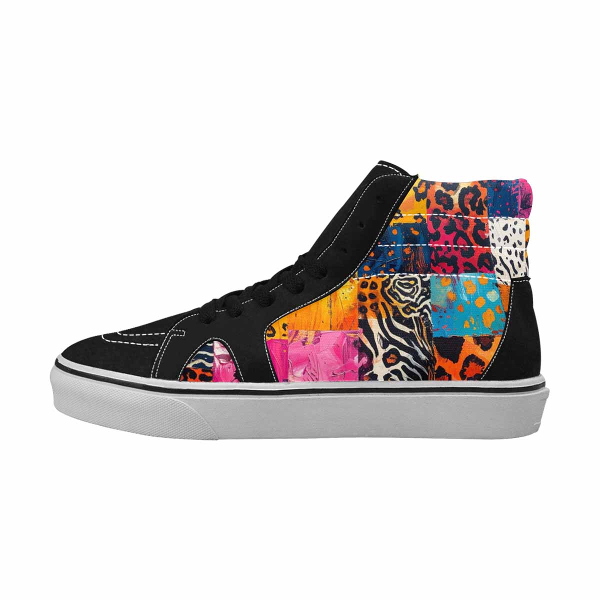 MEN'S Full Color Vibrant Animal High Top Canvas Dreamcore Custom Shoes