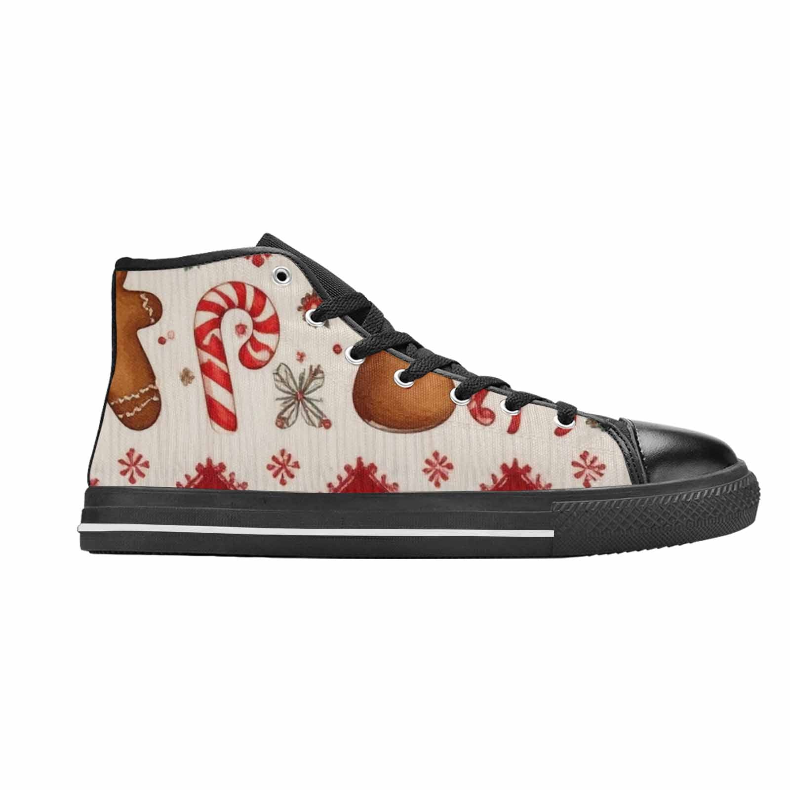 MEN'S Christmas Holly Snowflake High Top Canvas Aesthetic Sneakers