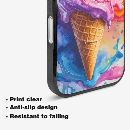 iPhone 16 Case — Melting Icecream Collage, Custom Printed Phone Case