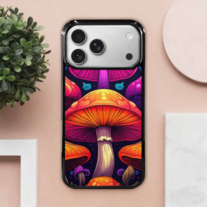 iPhone 17 Pro Max Case — Psychedelic Mushroom Cartoon Pattern Cartoon Cute, Custom Art Phone Cover