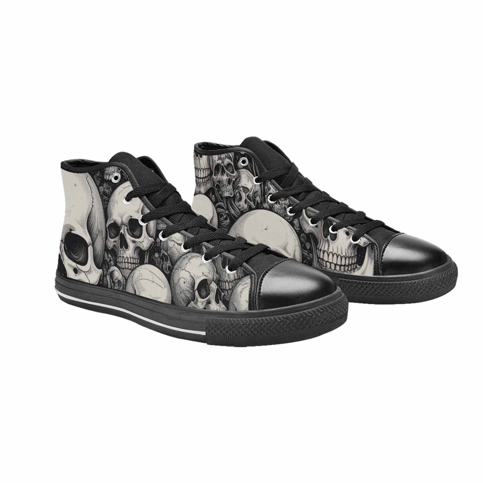 MEN'S Skulls - Classic High Top Canvas Grunge Custom Sneakers
