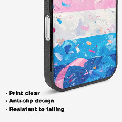 iPhone 16 Case — Transgender Pride Flag Trans Pride Flag, Custom Designed Case Cover