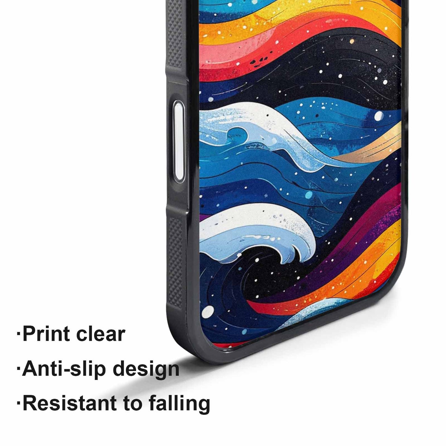 iPhone 17 Pro Max Case — Glossy Winter Wave Cartoon Cute, Customized Protective Case