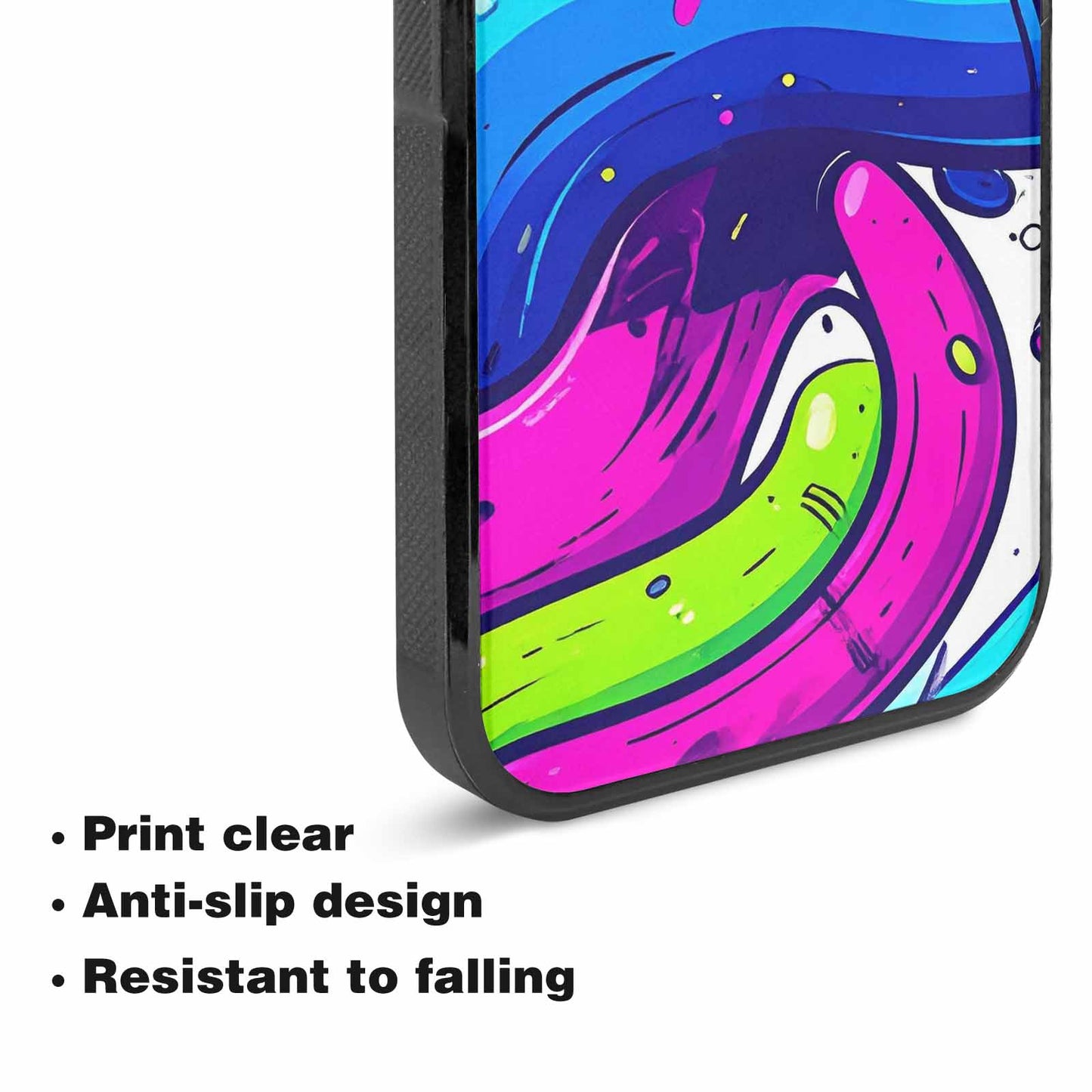 iPhone 15 Plus Case — Acid Wash Cartoon, Custom Made Phone Cover