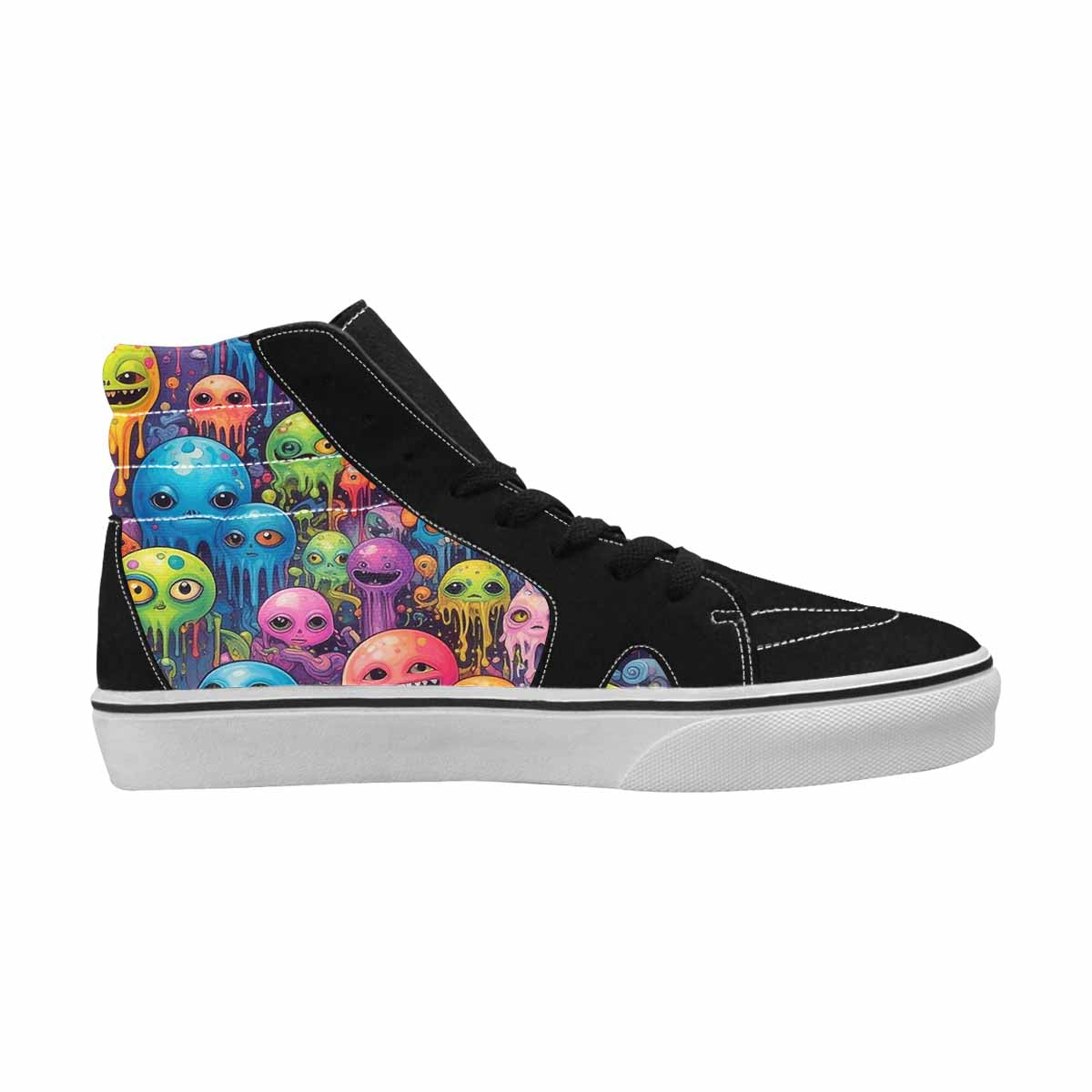 MEN'S Aliens  Tie Dye High Top Canvas Aesthetic Shoes