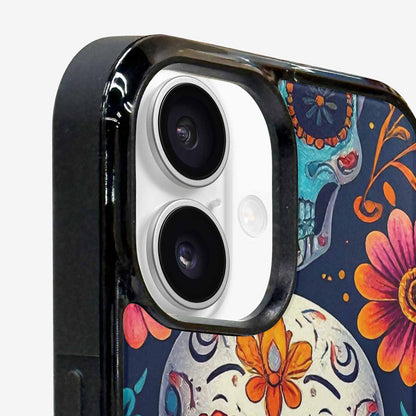 iPhone 16 Case — Day Of Dead Sugar Skull Custom, Personalized Phone Case