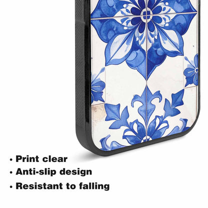 iPhone 15 Case — Mexican Talavera Tile Pattern Floral Geometric, Personalized Phone Case