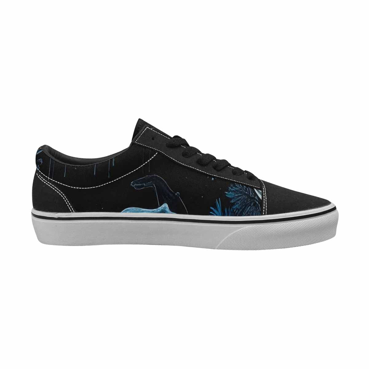 WOMEN'S Dinosaur Burst Lace-Up Canvas Grunge Custom Shoes