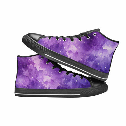 WOMEN'S Galaxy Art - High Top Canvas Dark Academia Custom Shoes