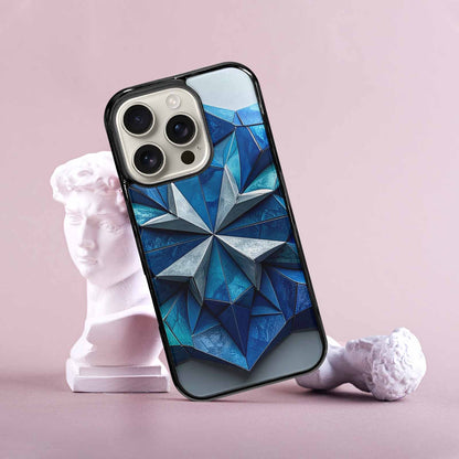 iPhone 16 Pro Case — Geometric Origami Art Pattern Personalized Phone, Custom Art Phone Cover