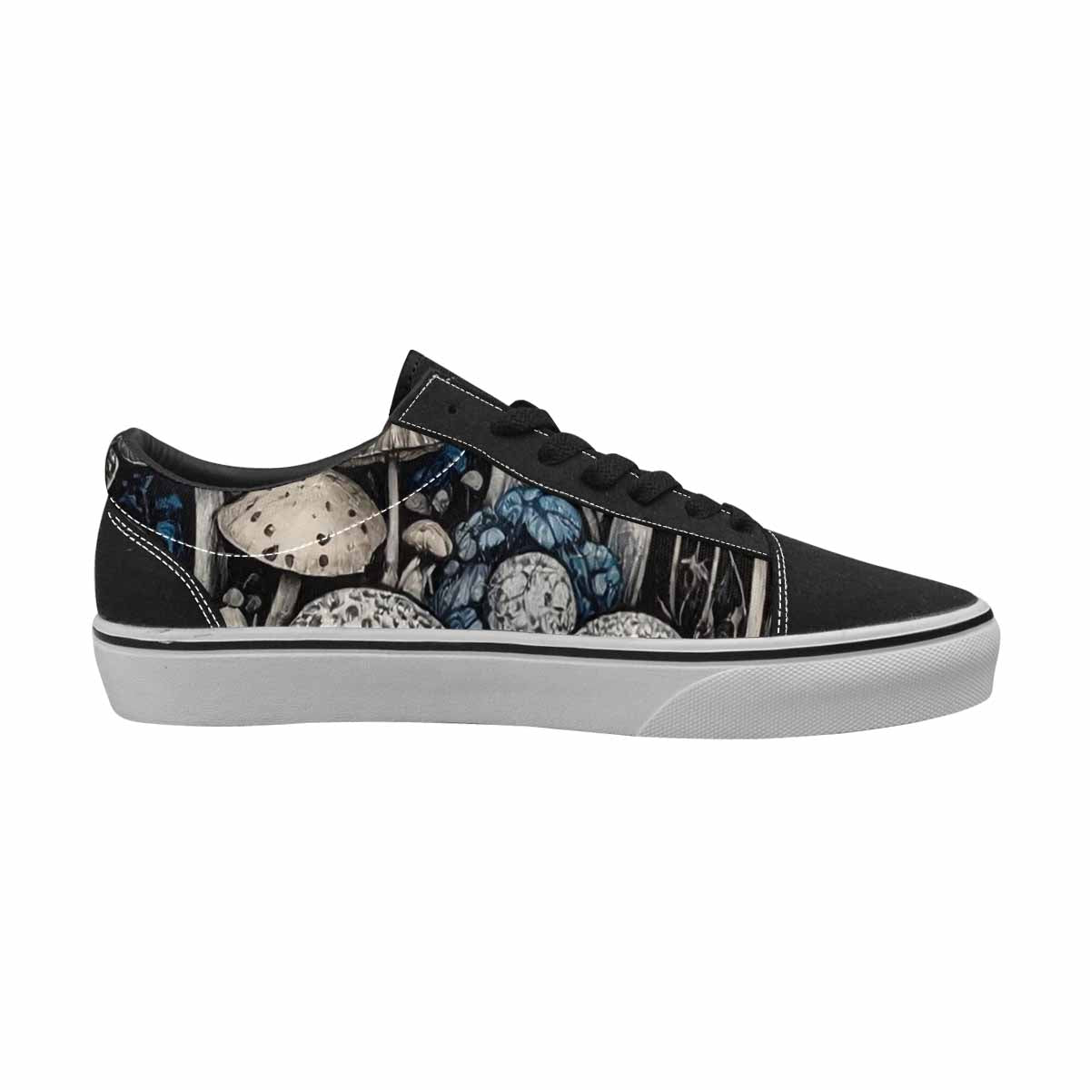 WOMEN'S Mushrooms (general) Lace-Up Canvas Vivid Sneakers