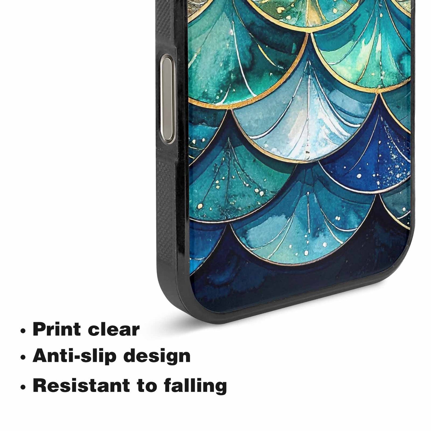 iPhone 16 Pro Case — Mermaid Scale, Custom Print Case Cover