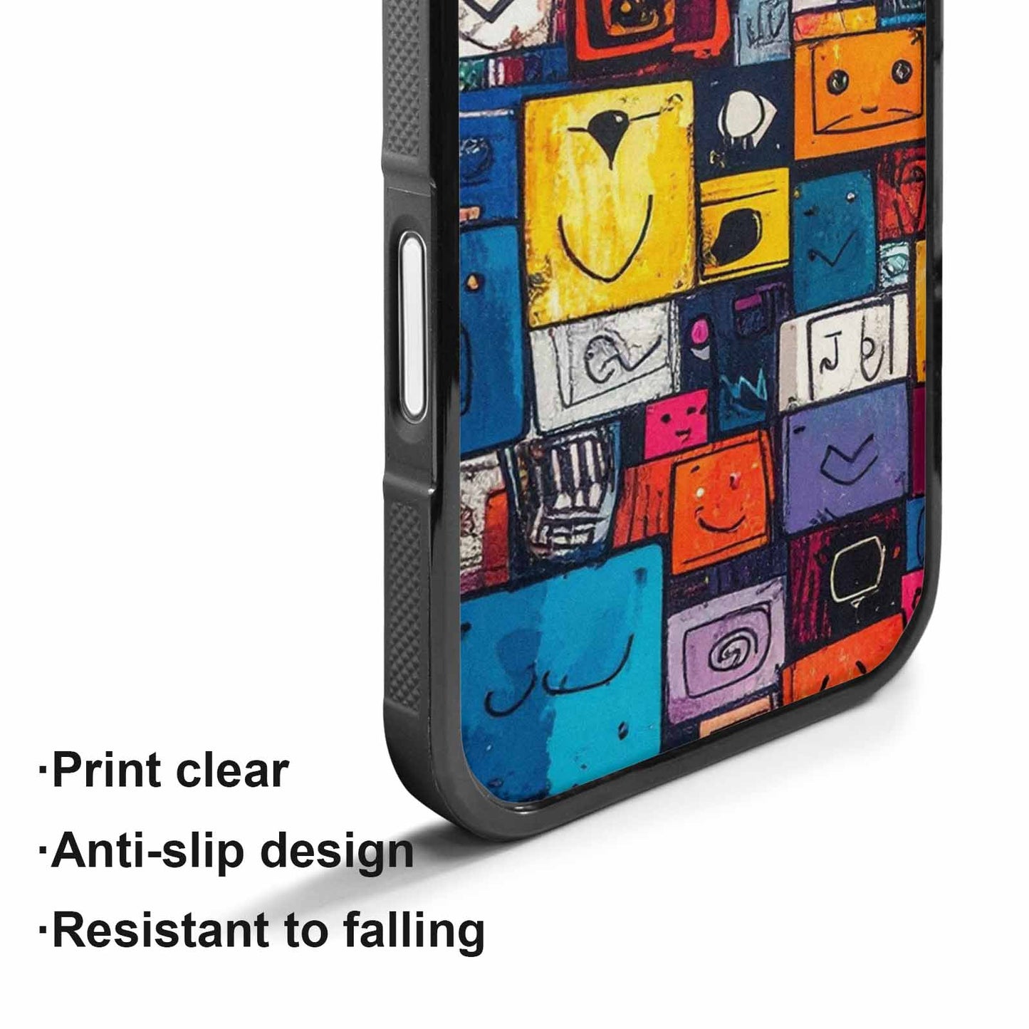 iPhone 17 Case — Hand Drawn Icon Doodle Original Art, Custom Art Phone Cover