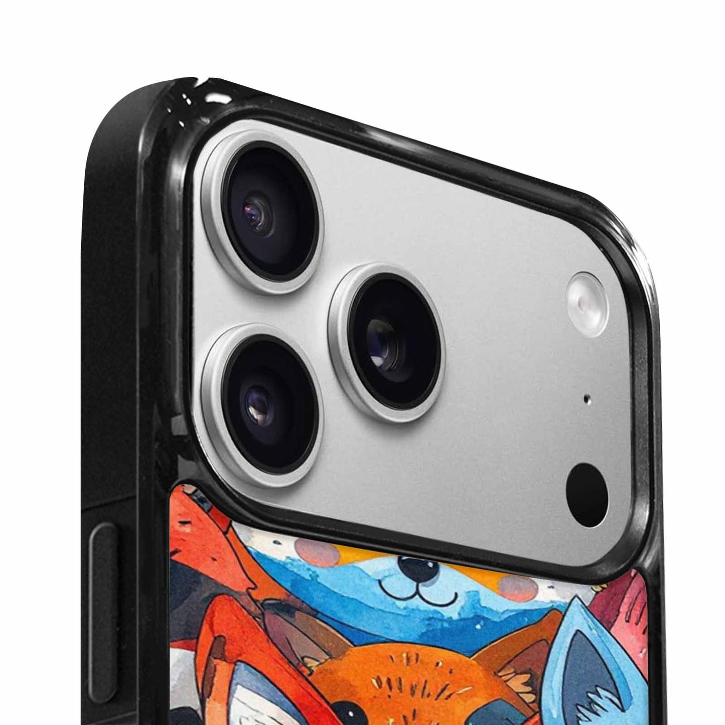 iPhone 17 Pro Max Case — Watercolor Kawaii Fox Watercolor Abstract, Custom Designed Case Cover