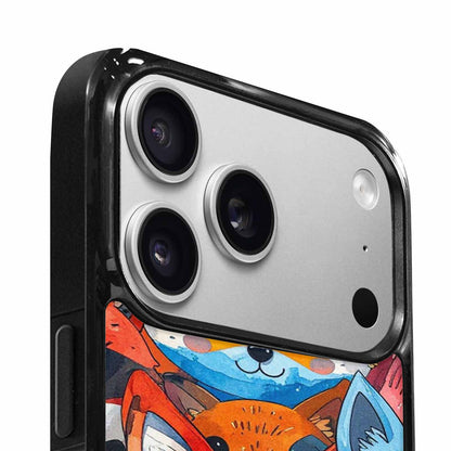 iPhone 17 Pro Max Case — Watercolor Kawaii Fox Watercolor Abstract, Custom Designed Case Cover