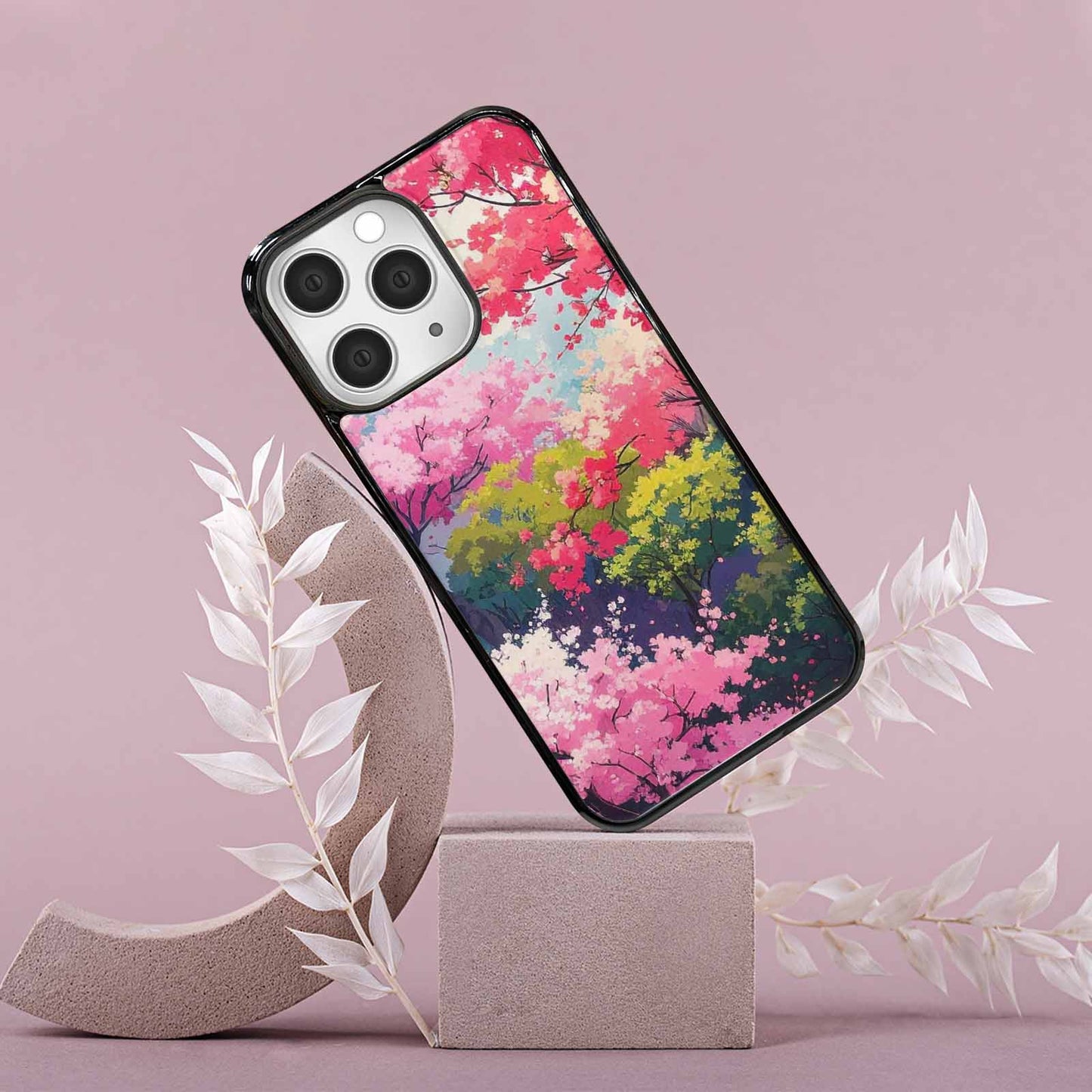 iPhone 15 Pro Max Case — Cherry Blossom Branch Cherry Blo, Customized Protective Case