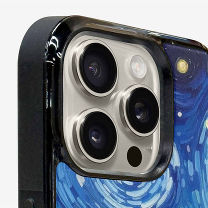iPhone 16 Pro Max Case — Starry Night Van Gogh Paint Art, Custom Designed Case Cover