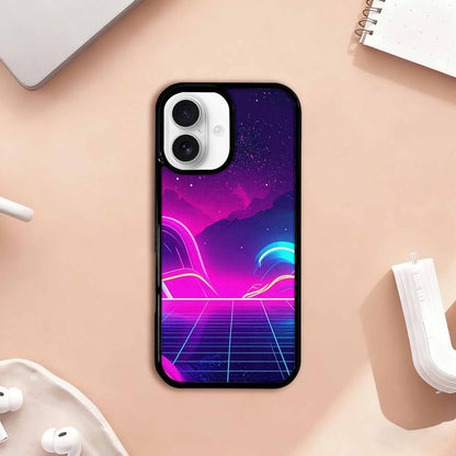 iPhone 17 Case — Neon Cartoon Art Pattern Retro Vintage, Custom Made Phone Cover