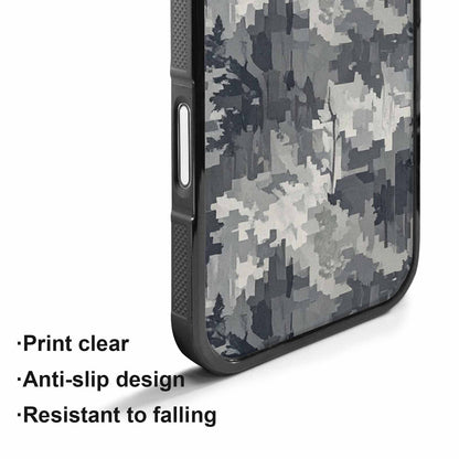 iPhone 17 Case — Small Military Camouflage Blotch Camo, Personalized Phone Case