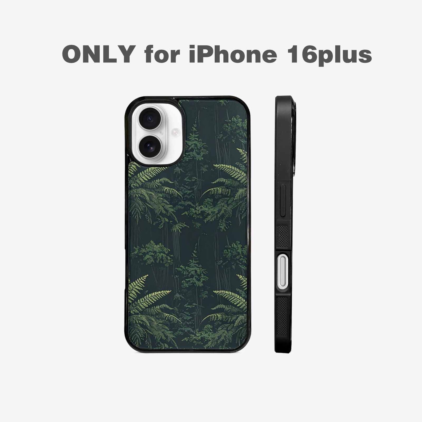iPhone 16 Plus Case — Seamless Pattern Ancient Redwood Forest Giant, Unique Phone Case Design