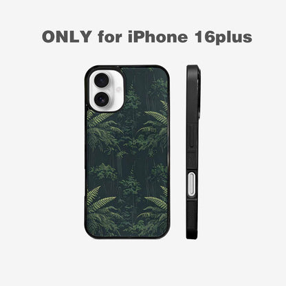 iPhone 16 Plus Case — Seamless Pattern Ancient Redwood Forest Giant, Unique Phone Case Design