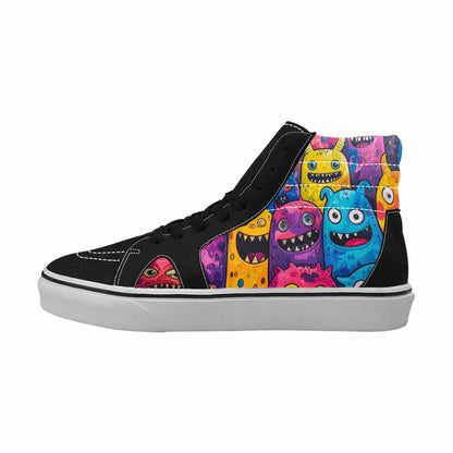 MEN'S Goofy Cartoon Monster High Top Canvas Cottagecore Sneakers