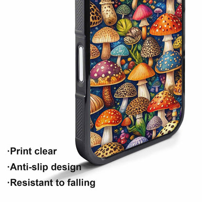 iPhone 17 Pro Case — Mushrooms Pattern Hundreds Of Yik Original, Custom Print Case Cover