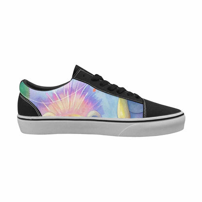 WOMEN'S Rainbow Teddy Skeletons Eye Lace-Up Canvas Cottagecore Custom Sneakers