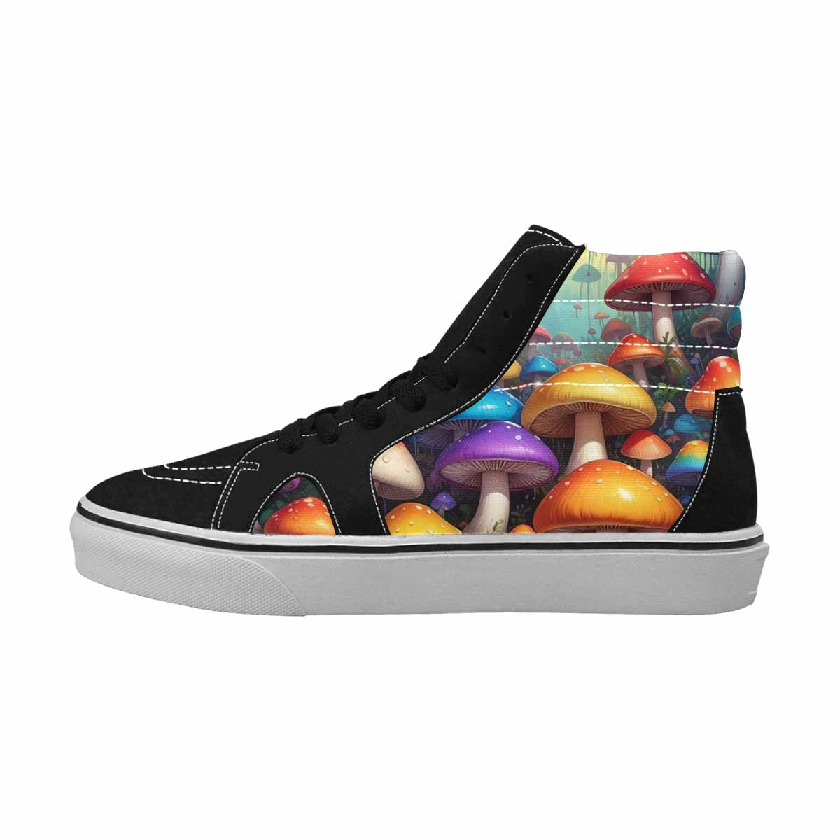 MEN'S Overlapping Endlessly No Empty High Top Canvas Vivid Sneakers