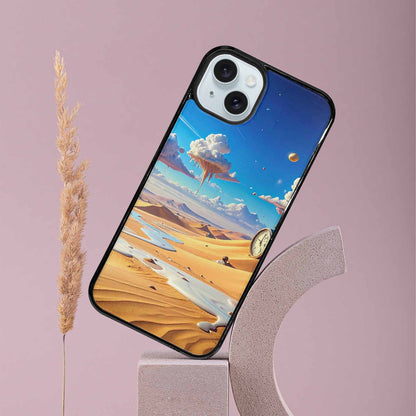 iPhone 15 Plus Case — Surrealist Desert Dreamscape Custom, Unique Phone Case Design