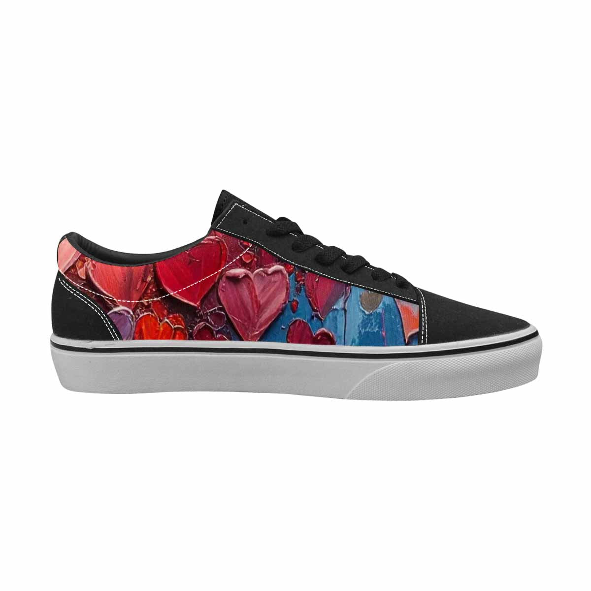 WOMEN'S Heart Burst Lace-Up Canvas Cottagecore Sneakers
