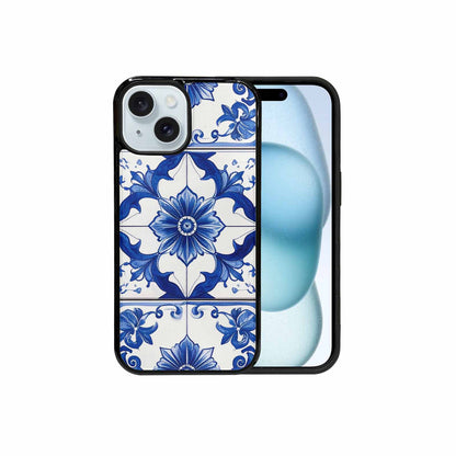 iPhone 15 Case — Talavera Tile Floral Custom, Custom Phone Case