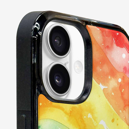 iPhone 16 Plus Case — Watercolor Splash Abstract Pattern Seamless Repeat, Custom Made Phone Cover
