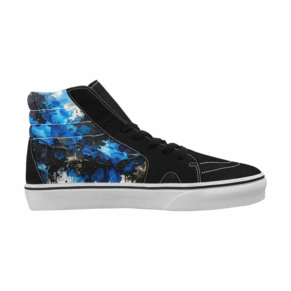 MEN'S Camo Patches High Top Canvas Dark Academia Custom Sneakers