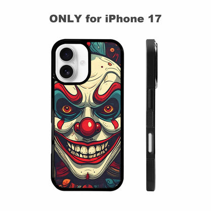 iPhone 17 Case — Evil Circus Heads Faces Cartoon Cute, Original Design Phone Case