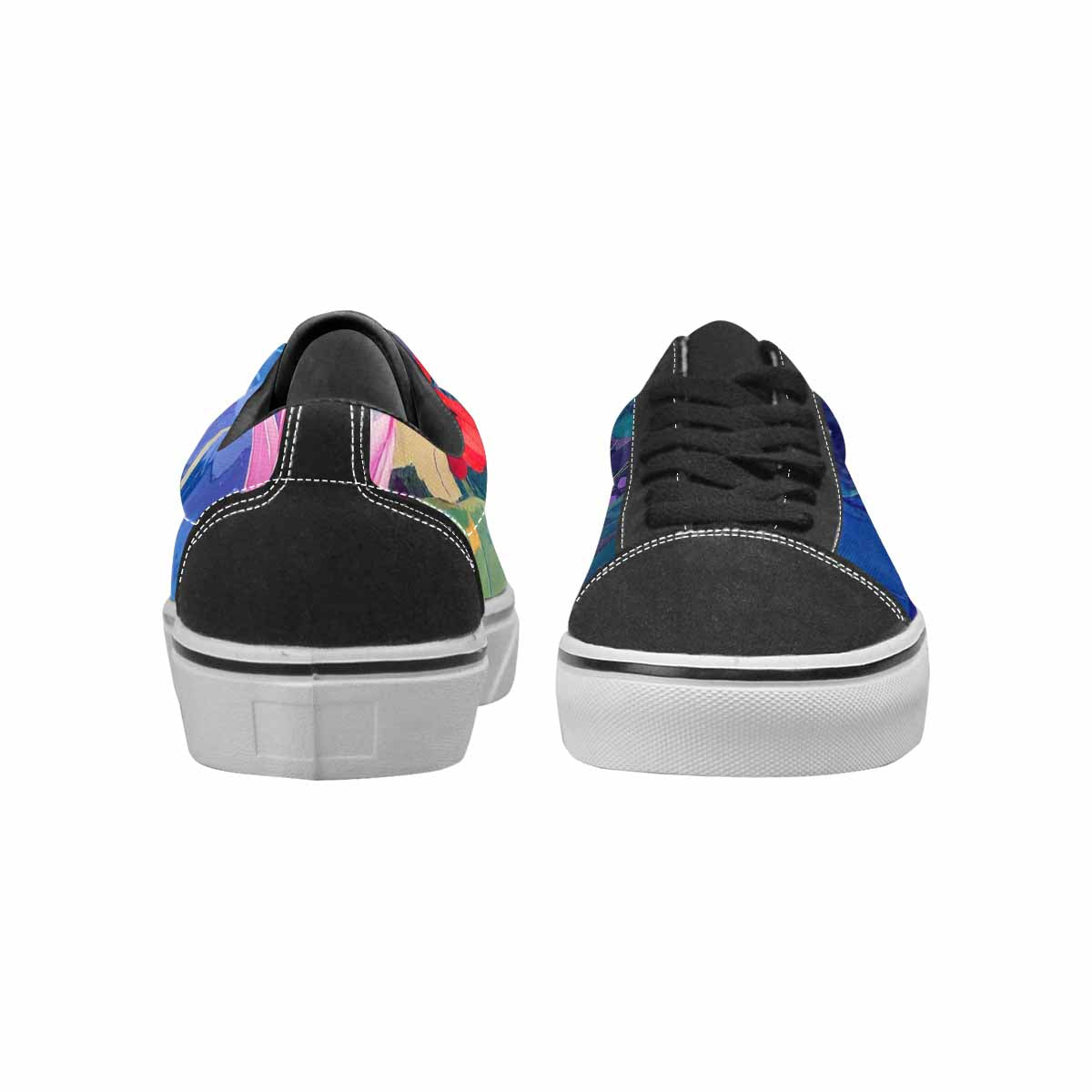 WOMEN'S Monet-Style Impressionist Water Canvas Lace-Up Cottagecore Custom Sneakers